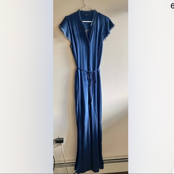 Splendid Ruffle Playsuit Denim. Size L. $178 - Picture 6 of 6